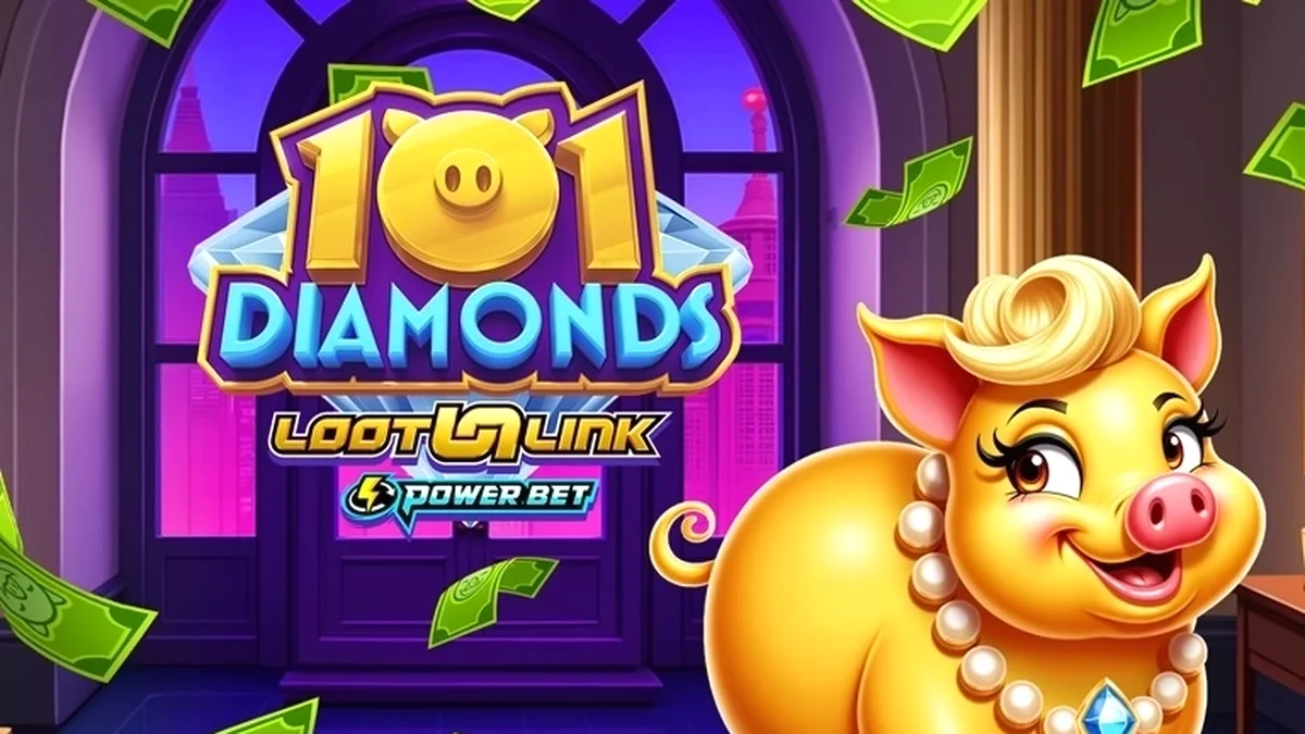101 Diamonds سلاٹ گیم کا ایک منظر