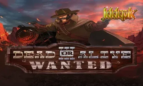 Dead or Alive 3 Wanted slot game interface showing the Wild West theme